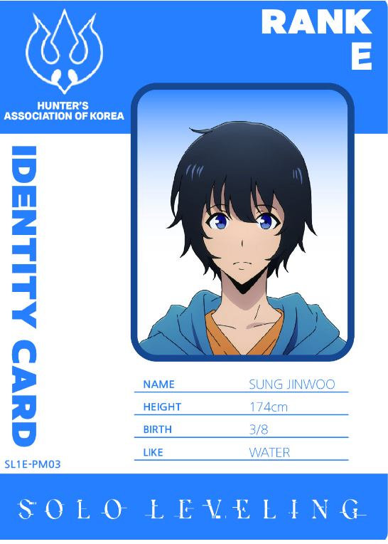 Solo Levelling Collect Card - Mapniverse