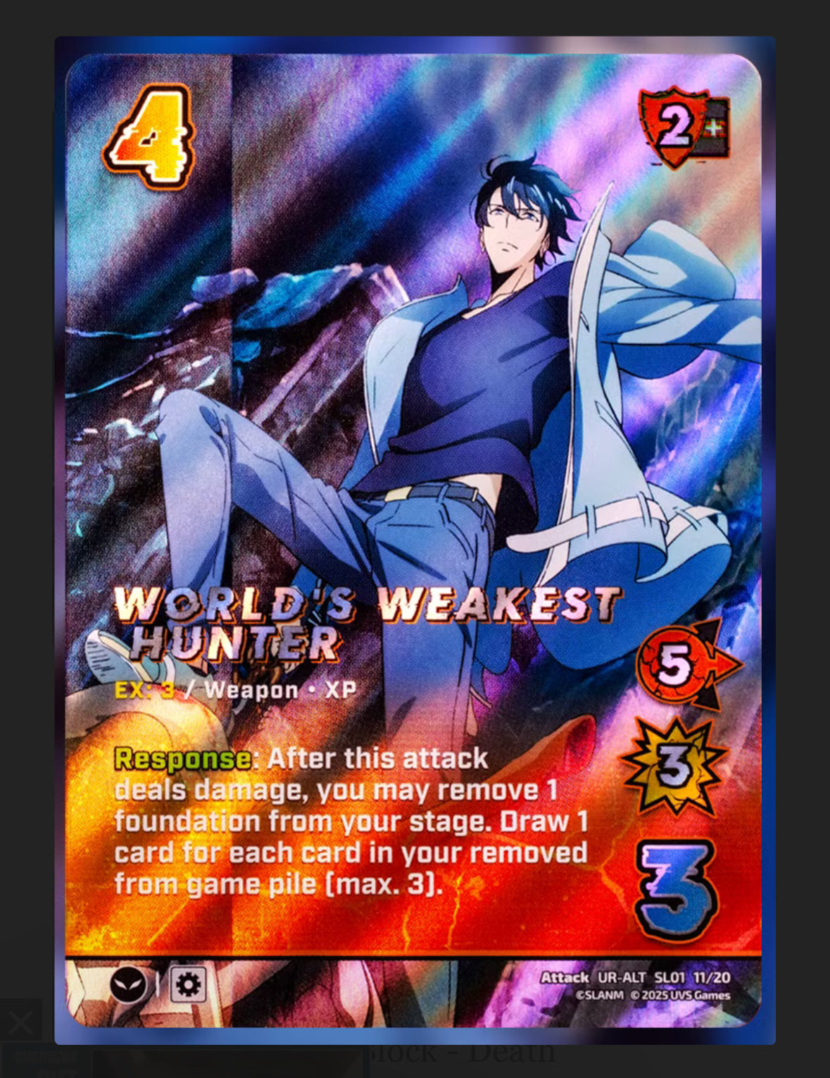 SOLO LEVELING CHALLENGER SERIES DECK - UNIVERSUS