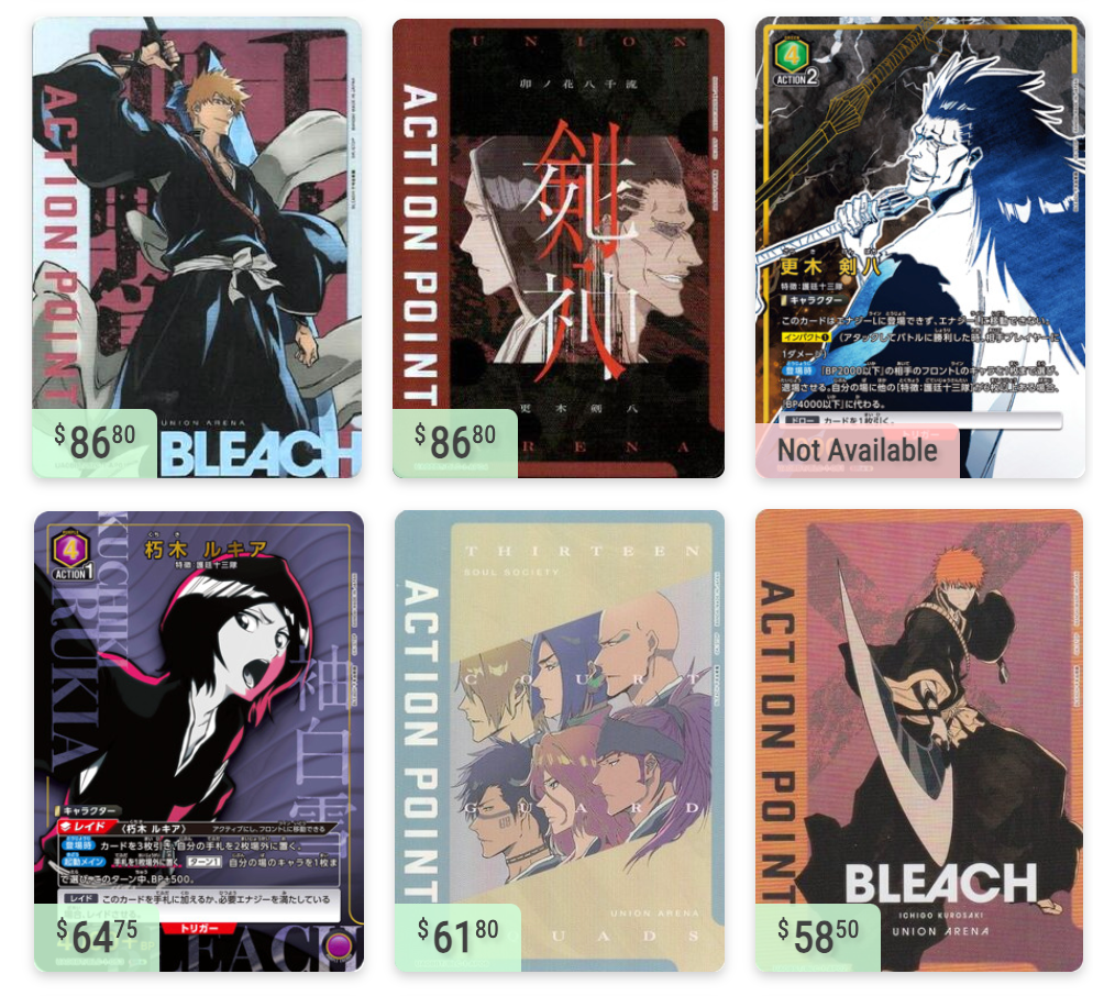 BLEACH Thousand-Year Blood War [UA08BT] Union Arena