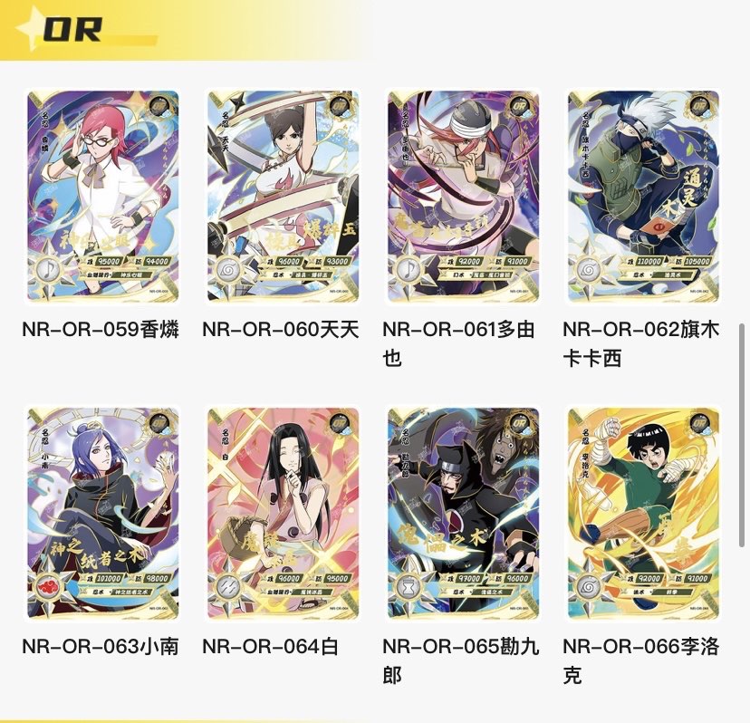 Naruto Kayou Tier 2 Wave 4 Box